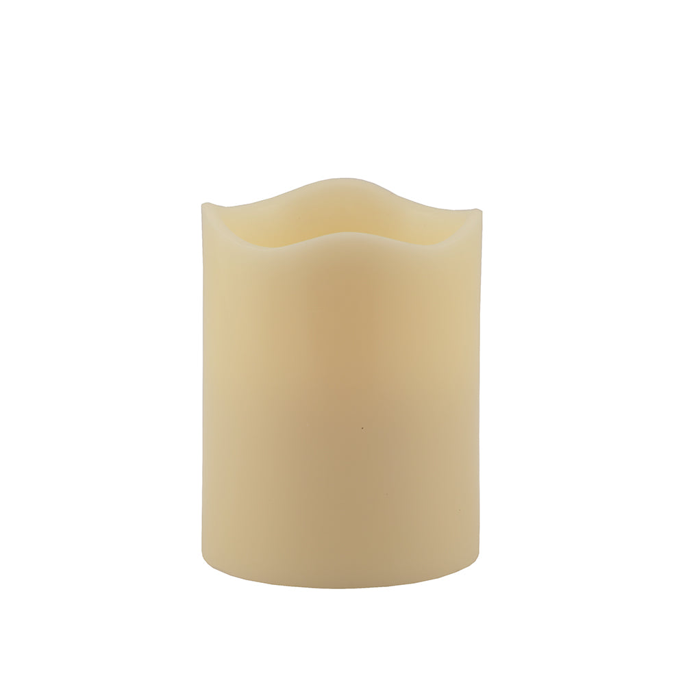 5" Ivory Flameless Pillar Candle