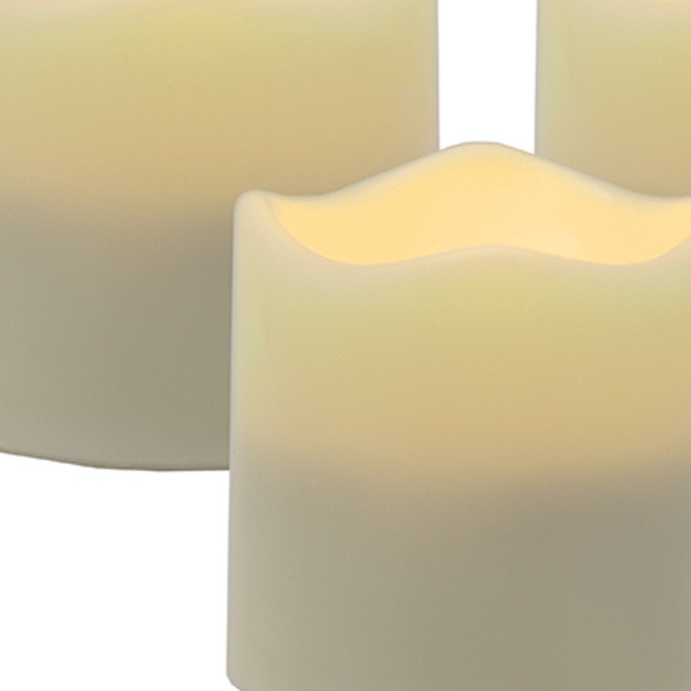 Set of Four Ivory Flameless Tealight Candle