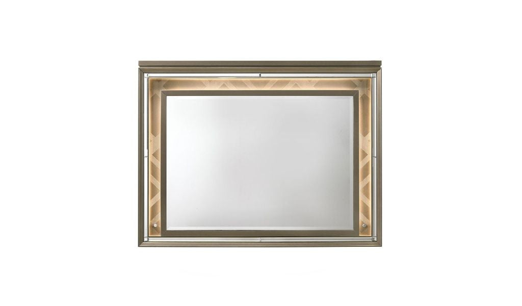 37" LED & Dark Champagne Lighted Dresser Mirror