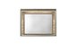 37" Champagne Lighted Wood Framed Mounted Dresser Mirror