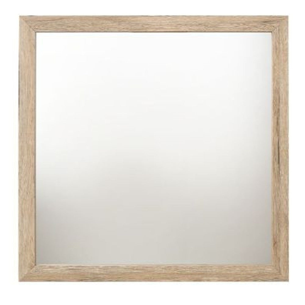 40" Natural Square Dresser Mirror