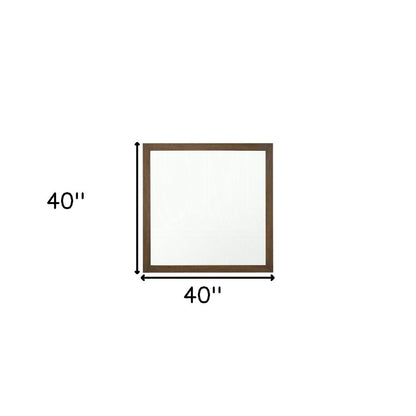 40" Square Wood Framed Accent Mirror