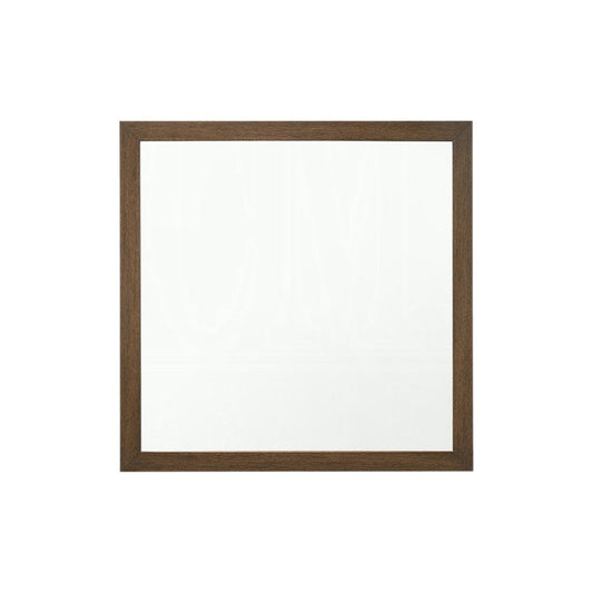 40" Square Wood Framed Accent Mirror