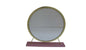 19" Brass Metal Round Freestanding Ornate Framed Makeup Shaving Tabletop Mirror