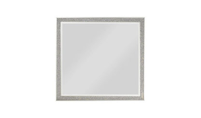 36" Square Wood Framed Mounted Dresser Mirror