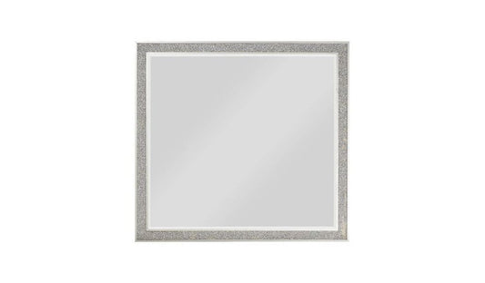 36" Square Wood Framed Mounted Dresser Mirror