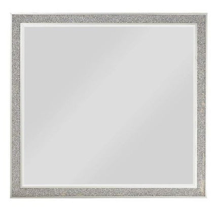 36" Square Wood Framed Mounted Dresser Mirror