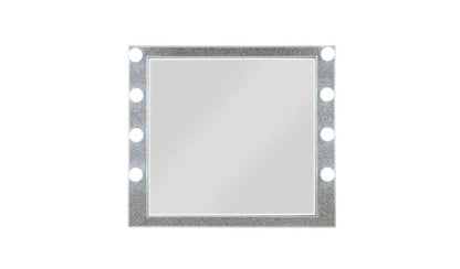 36" Square Wood Framed Mounted Dresser Mirror