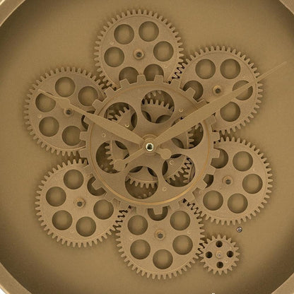 24" Circle Gold Acrylic Analog Wall Clock