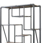 Gray And Brown Metal Eight Tier Bookcase