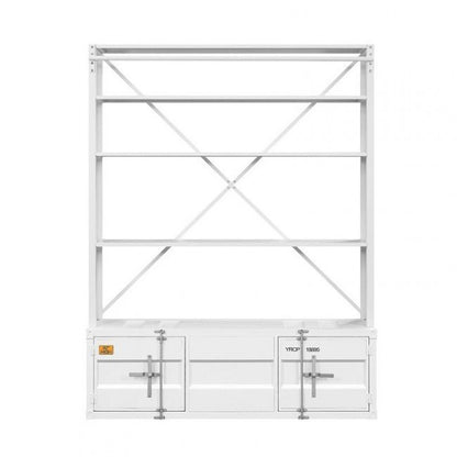 White Three Tier Bookcase