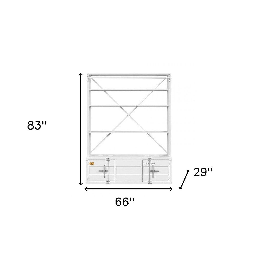 White Three Tier Bookcase