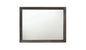 36" Gray Wood Framed Mounted Dresser Mirror