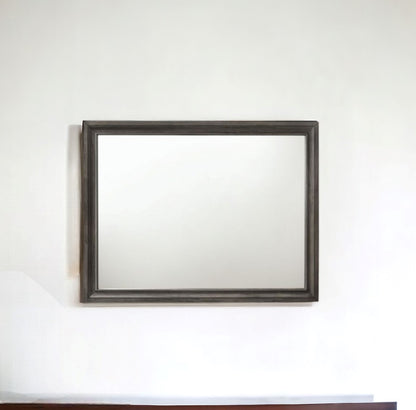 36" Gray Dresser Mirror