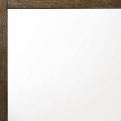 40" Square Wood Framed Mounted Dresser Mirror