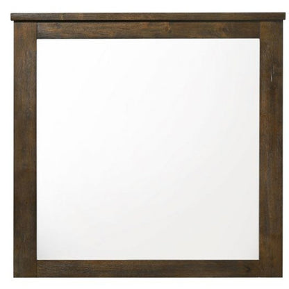 40" Square Wood Framed Mounted Dresser Mirror