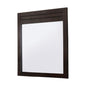 37" Mahogany Wood Framed Dresser Mirror