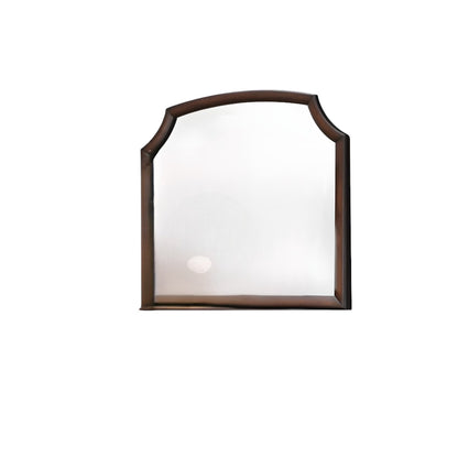 37" Espresso Irregular Dresser Mirror