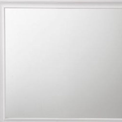 36" White Dresser Mirror