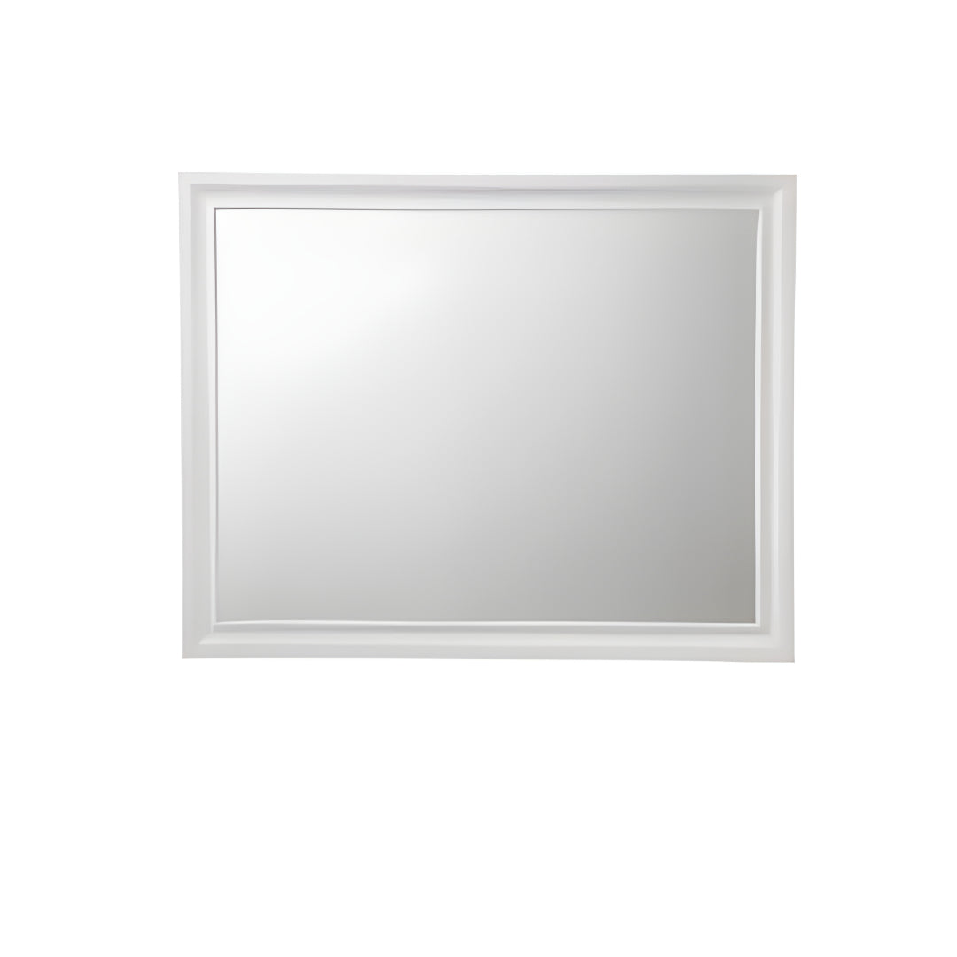 36" White Dresser Mirror