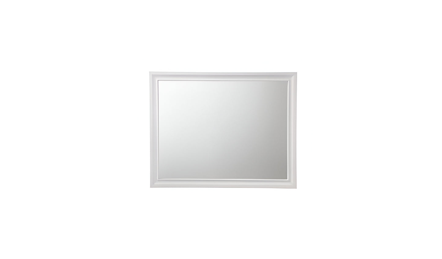 36" White Dresser Mirror