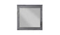 38" Square Wood Framed Mounted Dresser Mirror