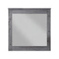 38" Square Wood Framed Mounted Dresser Mirror