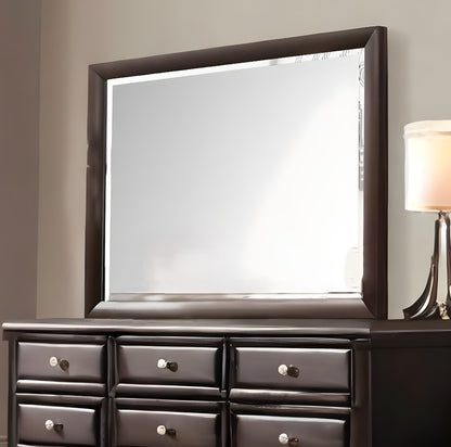 36" Dark Merlot Dresser Mirror