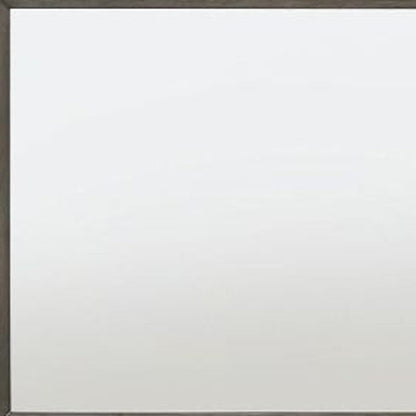 32" Gray Wood Framed Mounted Dresser Mirror