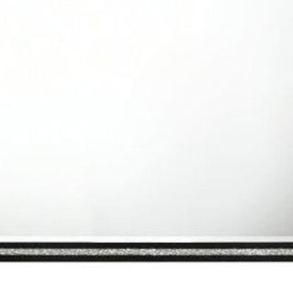 35" Black Wood Framed Mounted Dresser Mirror