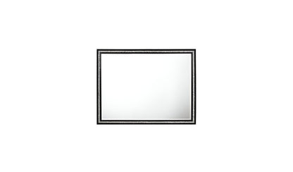 35" Black Wood Framed Mounted Dresser Mirror