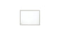 35" White Wood Framed Mounted Dresser Mirror