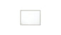 35" White Wood Framed Mounted Dresser Mirror