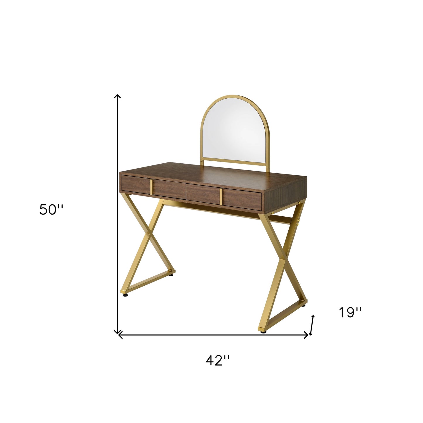 42" Vanity Table with Mirror