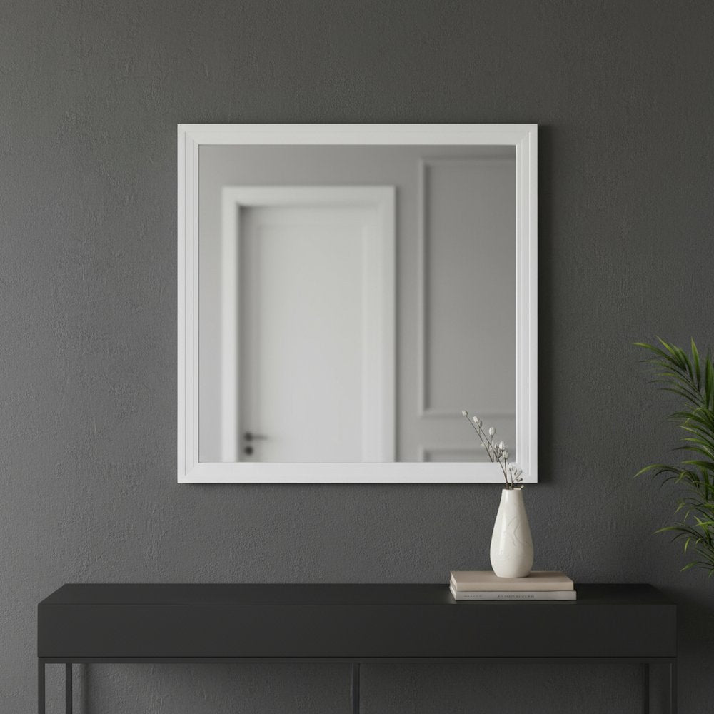 40" Square Wood composite Framed Mounted Dresser Mirror