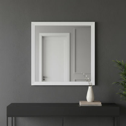 40" Square Wood composite Framed Mounted Dresser Mirror