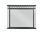 42" Gunmetal Wood Framed Mounted Dresser Mirror