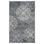 8' X 10' Ivory And Slate Gray Medallion Area Rug