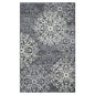 8' X 10' Ivory And Slate Gray Medallion Area Rug