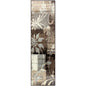 10' Beige Brown And Gray Floral Distressed Runner Rug