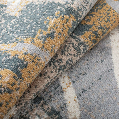 10' Beige And Black Floral Distressed Runner Rug