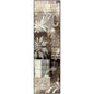 8' Beige Brown And Gray Floral Distressed Runner Rug