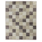 8' X 10' Beige Geometric Power Loom Stain Resistant Area Rug