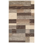 3' X 5' Beige Slate Gray And Brown Patchwork Area Rug