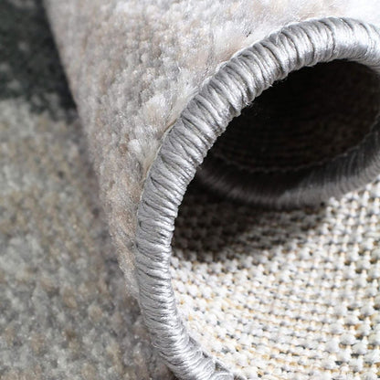 8' X 10' Blue And Gray Patchwork Area Rug