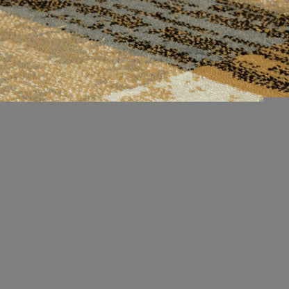 8' X 10' Blue And Beige Patchwork Area Rug