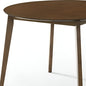 42" Brown Wood Round Top Dining Table