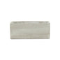 9" Light Gray Cement Indoor Outdoor Rectangular Pot Planter