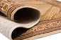 7' Cream Oriental Round Rug