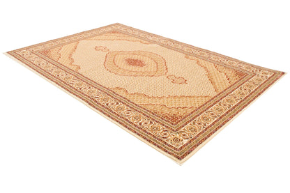 20' Runner Beige and Ivory Oriental Power Loom Runner Rug